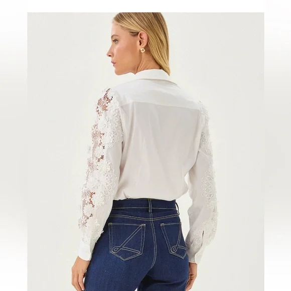 NWT Lilly Pulitzer the lace lilly shirt - Picture 2 of 2